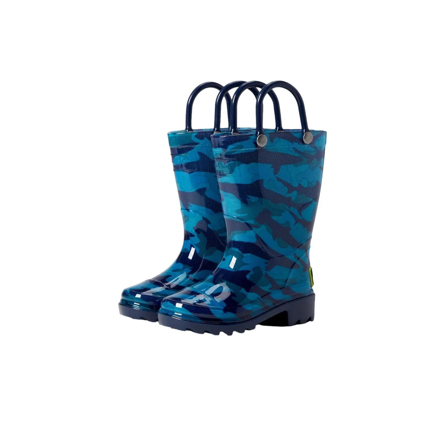 Детские резиновые сапоги Western Chief Camo Shark из ПВХ, синие, 24126217P