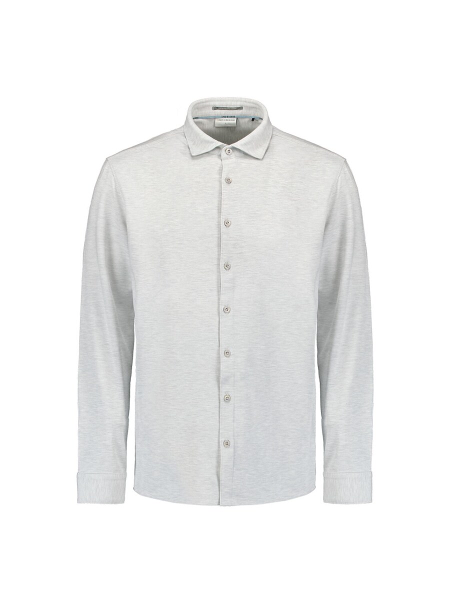 

Рубашка на пуговицах классического кроя No Excess, Beige