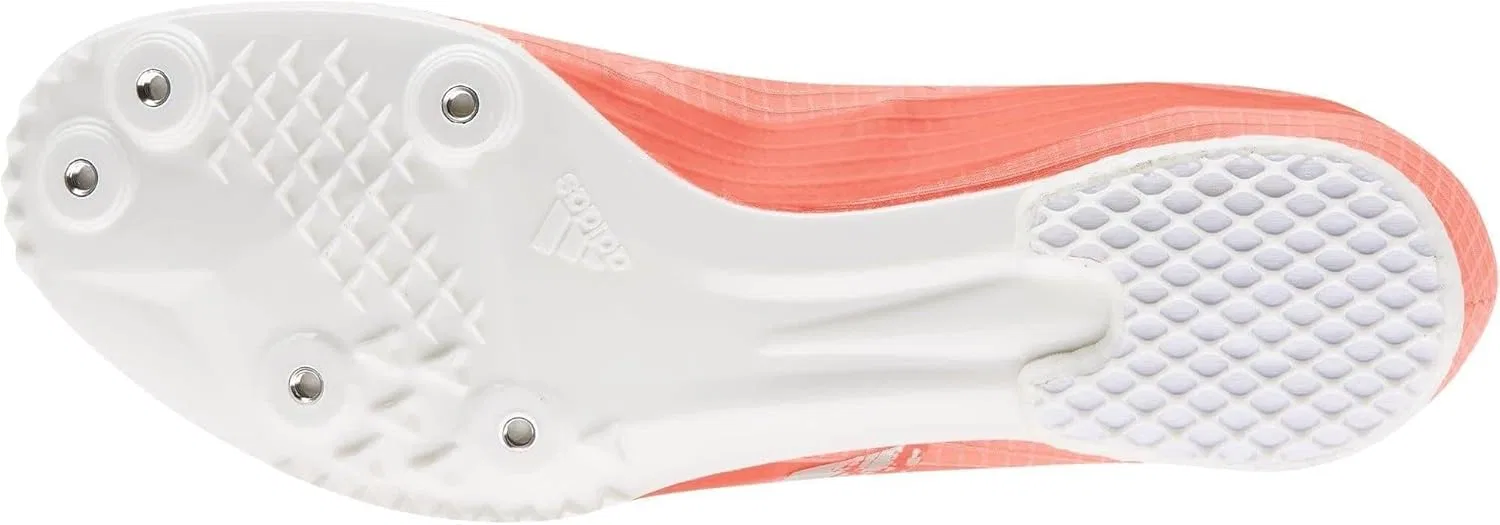 Унисекс кроссовки для легкой атлетики Adidas Adizero Md, Signal Coral Silver Met Ftwr White — фото 2