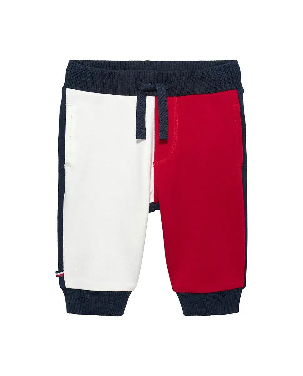 

Спортивные детские брюки в стиле колор-блок корпоративного цвета Tommy Hilfiger