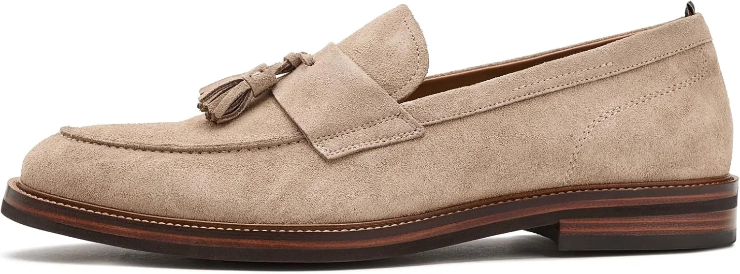 Лоферы Brooks Brothers, Medium Beige Leather Suede — фото 4
