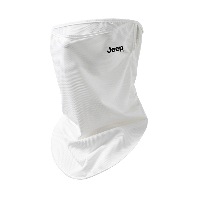 

Маска для защиты от солнца из полиамида Unisex Jeep, soft белый