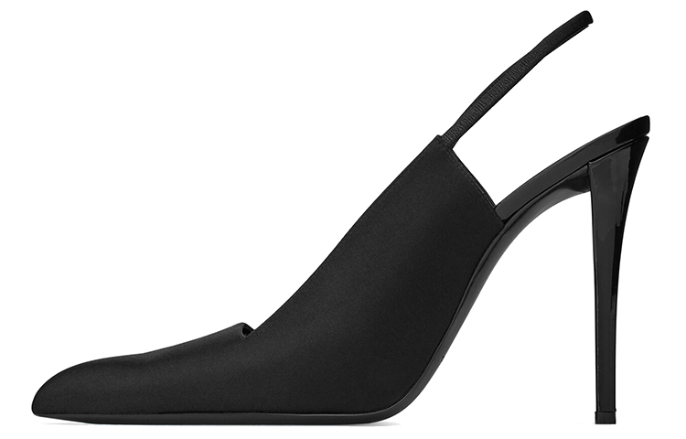 Raven Slim Heel Высокие каблуки 11 см Женские Черные SAINT LAURENT — фото 2