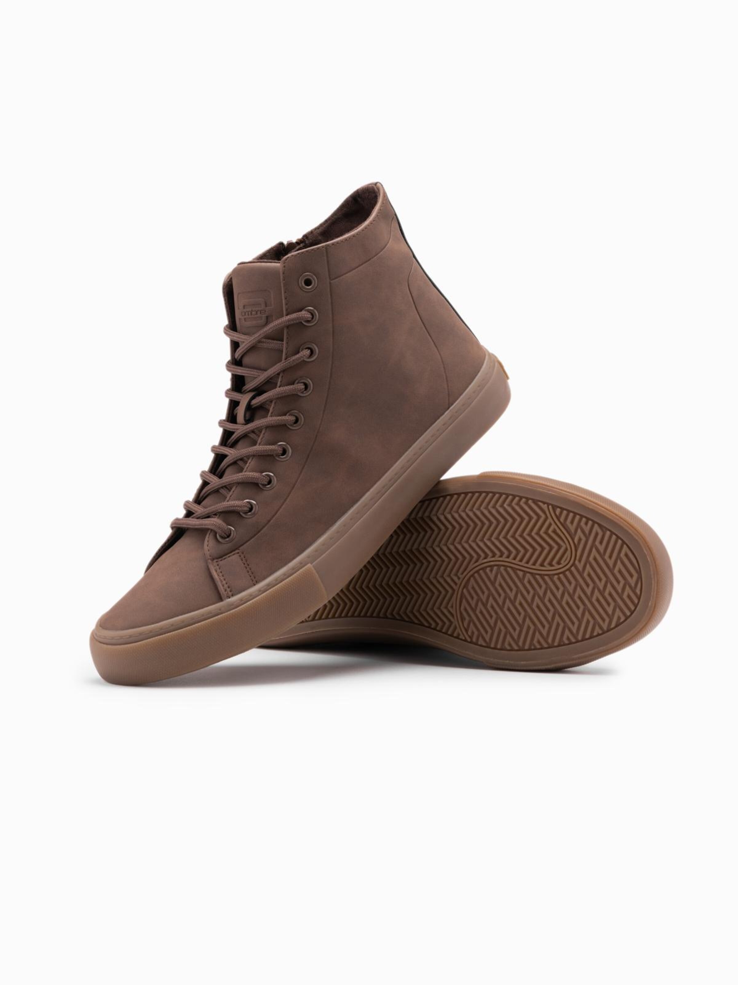 Ombre Кроссовки High-Top 'Foth-0187' в коричневом цвете — фото 2