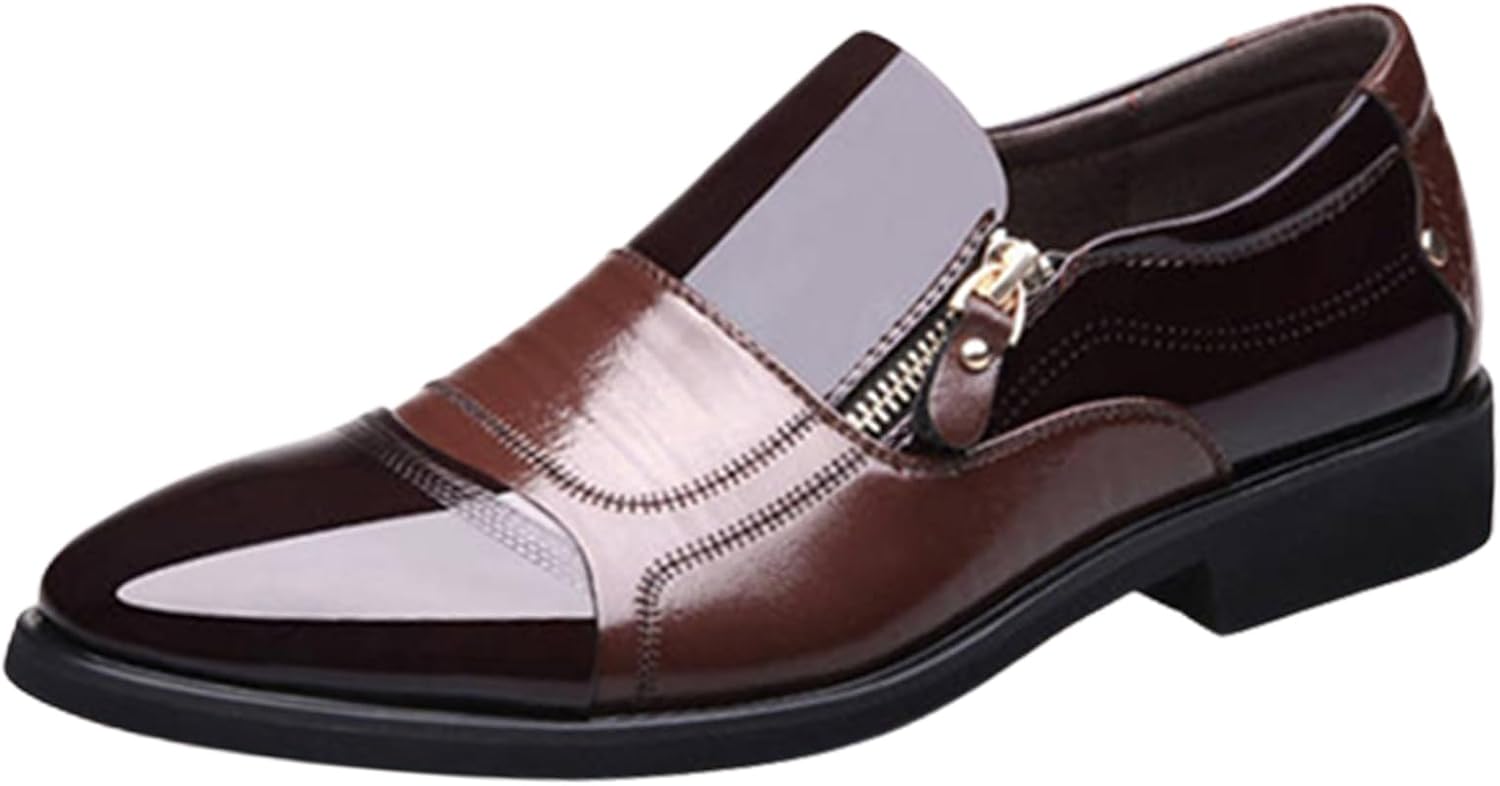 

Мокасины ADMLZQQ для мужчин, повседневные блестящие мужские мокасины, классические туфли, удобные туфли без шнурков для мужчин, коричневый