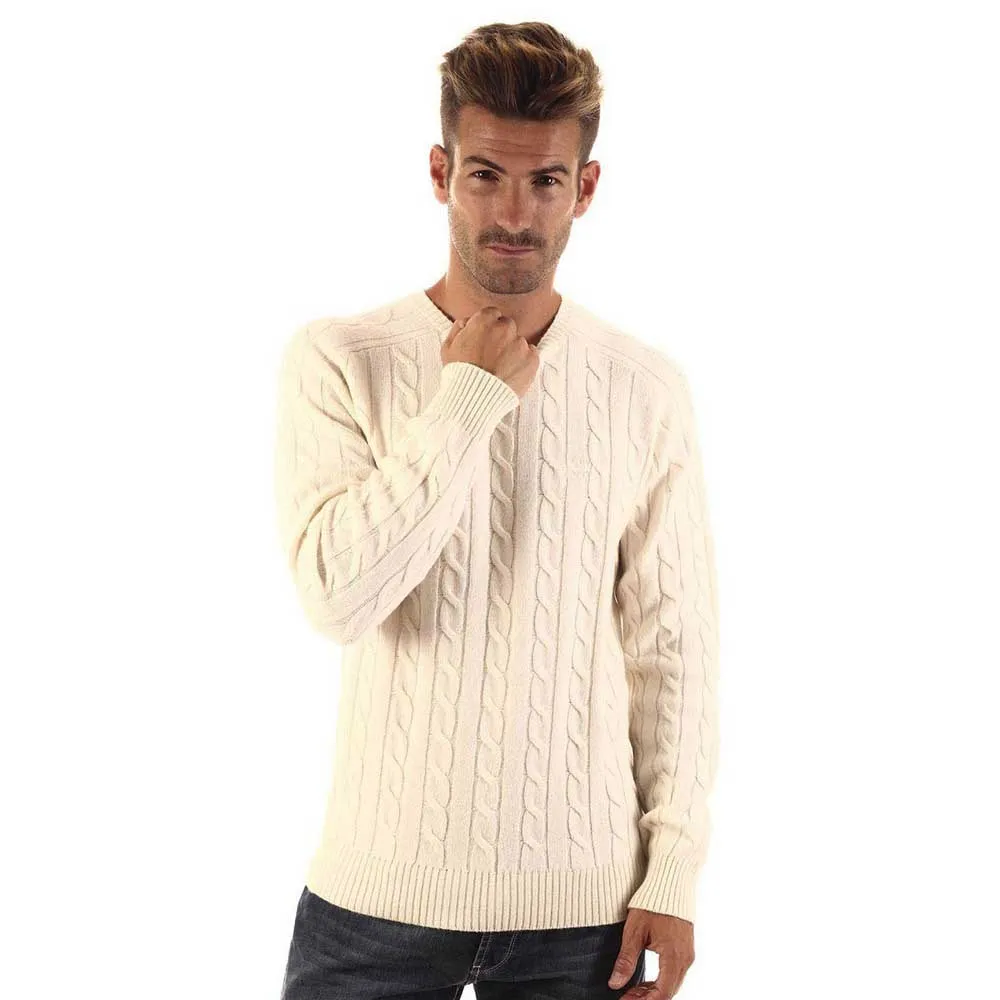

Свитер Gant Lambs Wool Cable, бежевый