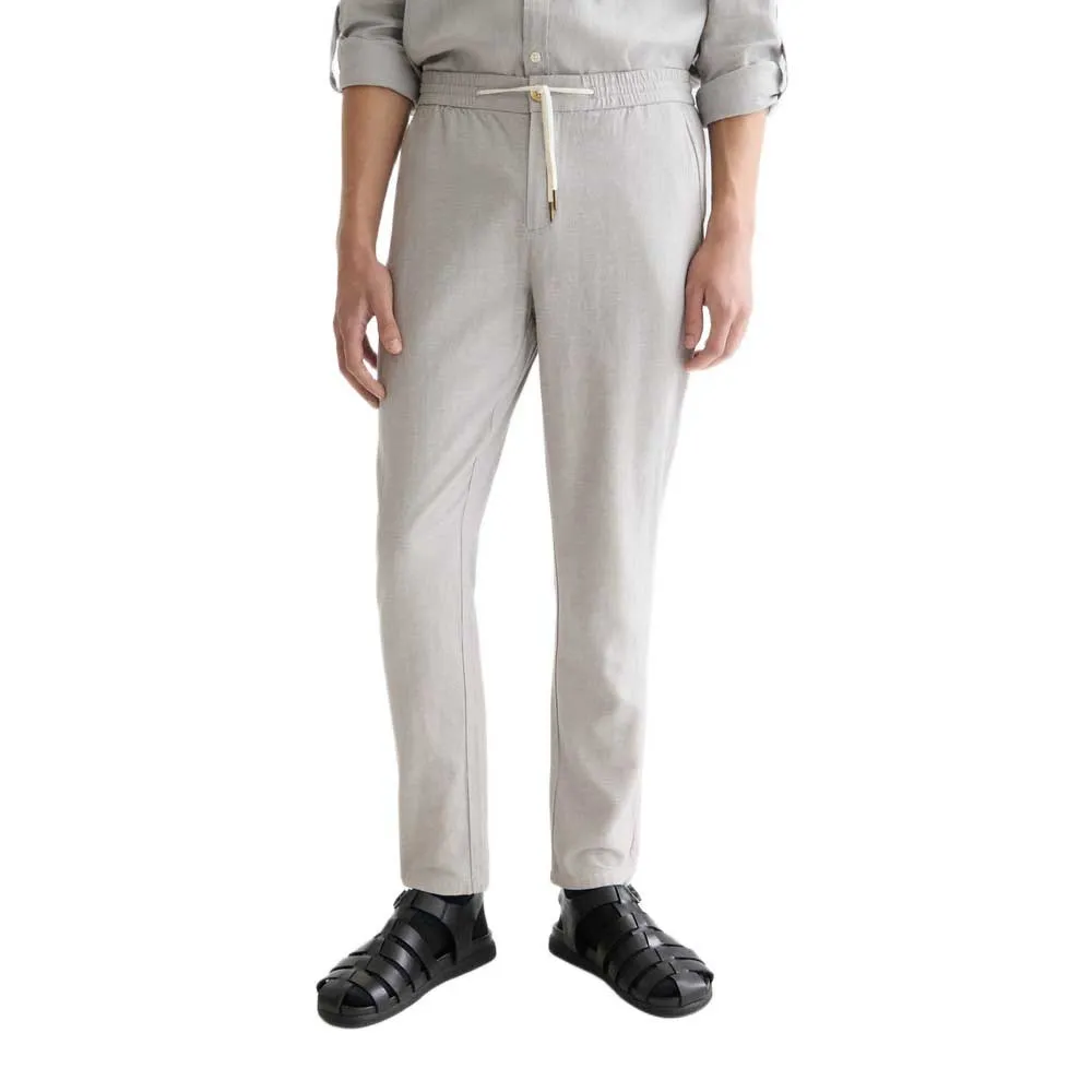 

Брюки из льна Warren Seasonal Core от Scotch & Soda, серый