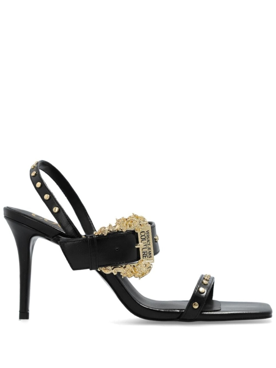 Versace Jeans Couture сандалии с пряжкой 85 мм, черный