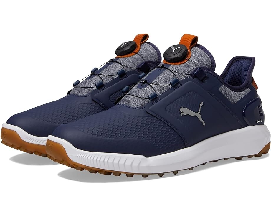

Кроссовки PUMA Golf Ignite Elevate Disc Golf Shoes, цвет Puma Navy/Puma Silver, Синий, Кроссовки PUMA Golf Ignite Elevate Disc Golf Shoes, цвет Puma Navy/Puma Silver