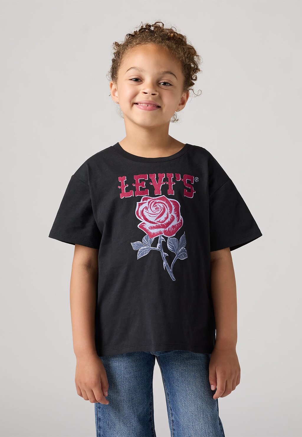 

Футболка OVERSIZED WESTERN ROSES TEE Levi's, черный