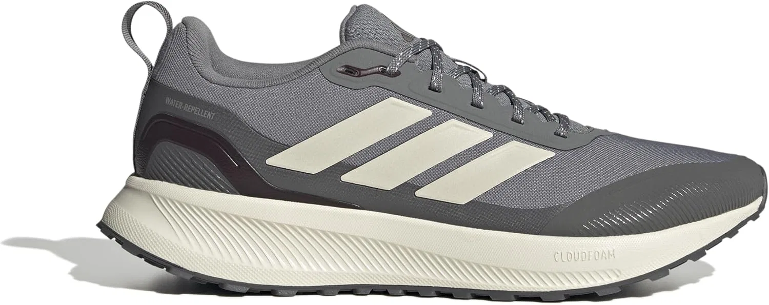 Мужские беговые кроссовки Adidas Runfalcon 5 TR, Grey Three Chalk White Grey Four — фото 2