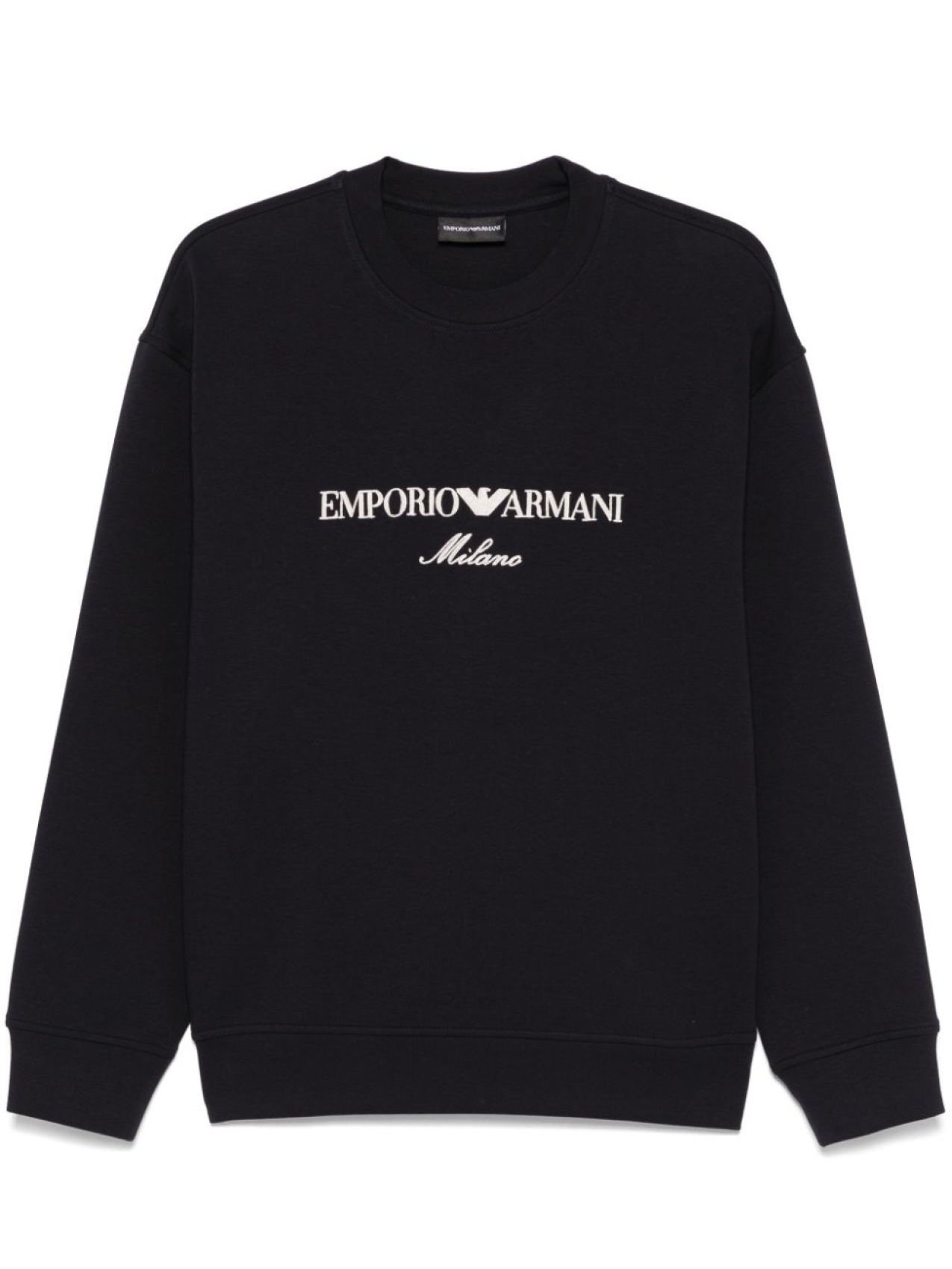 

Emporio Armani толстовка с вышитым логотипом, синий