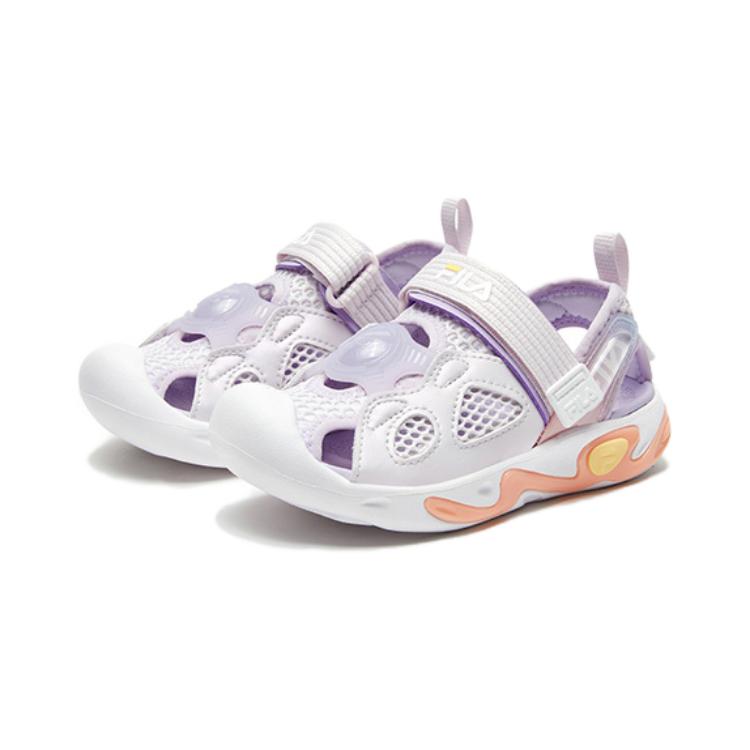 FILA KIDS Противоскользящие дышащие детские сандалии фиолетового цвета для детей 3–7 лет — фото 2