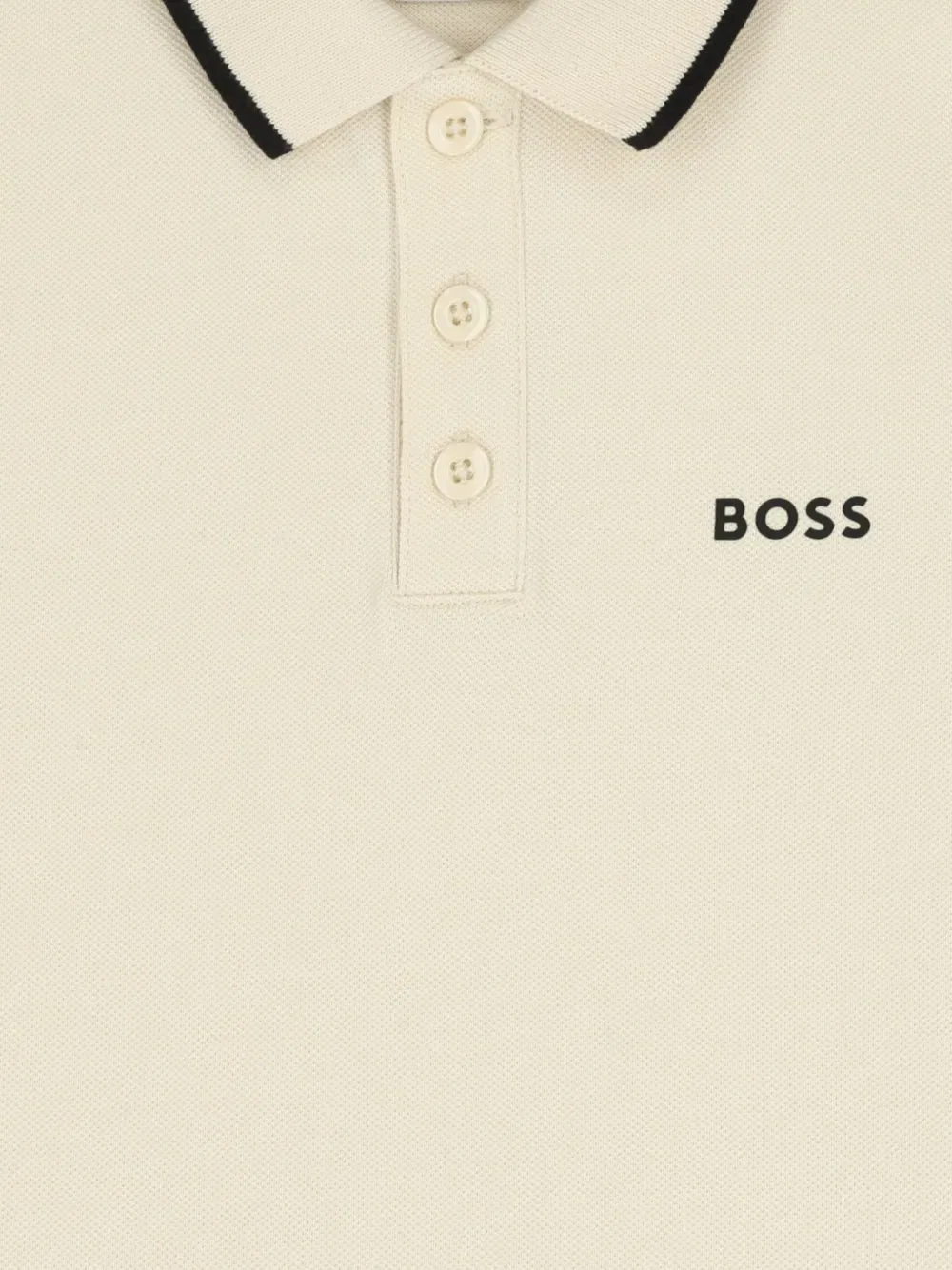 Футболка-поло с логотипом Boss Kidswear, нейтральный — фото 3