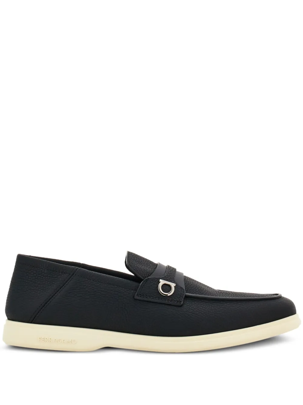 

Лоферы с пряжкой Gancini Ferragamo, черный