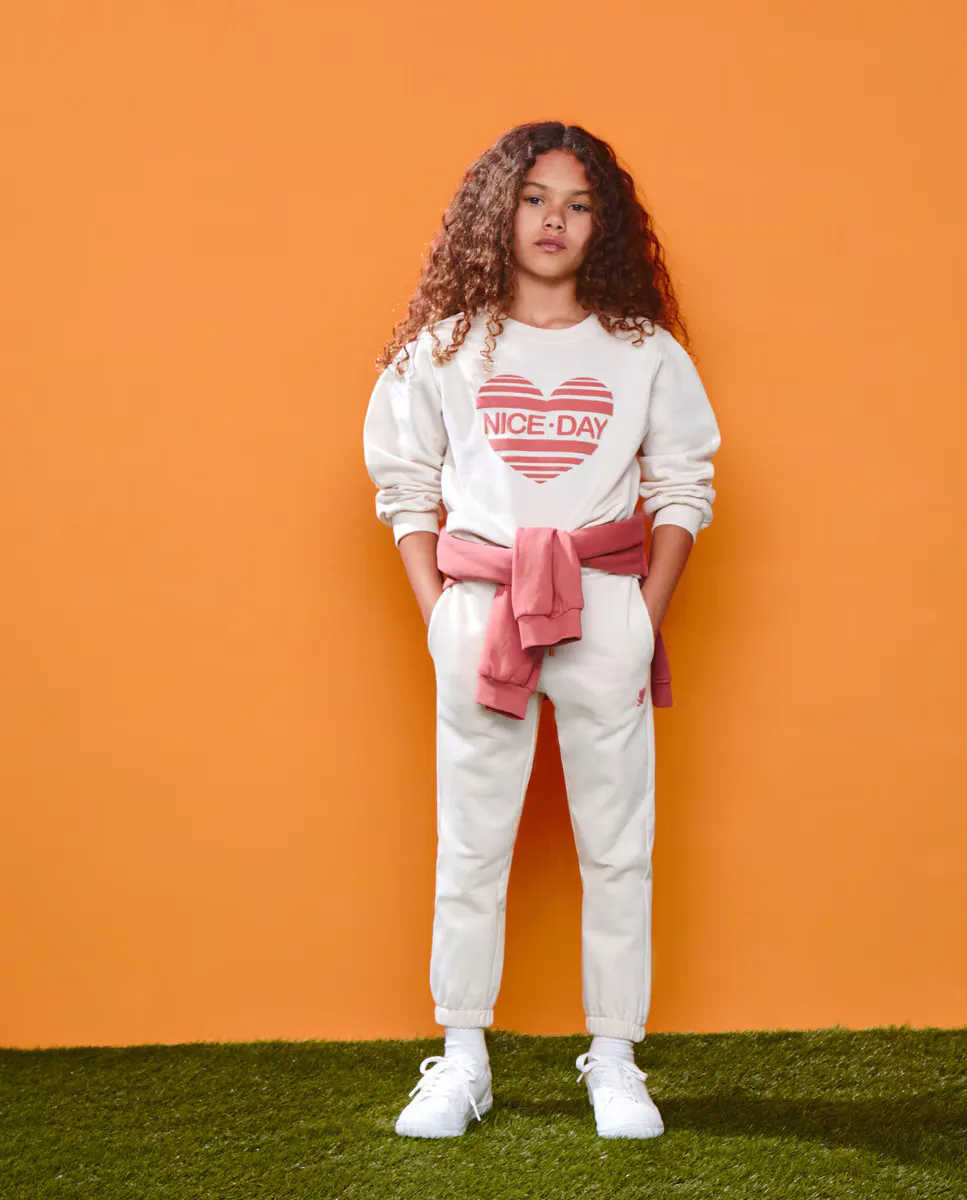 

Базовые плюшевые брюки для девочек Kids El Corte Inglés, цвет 120 Crudo