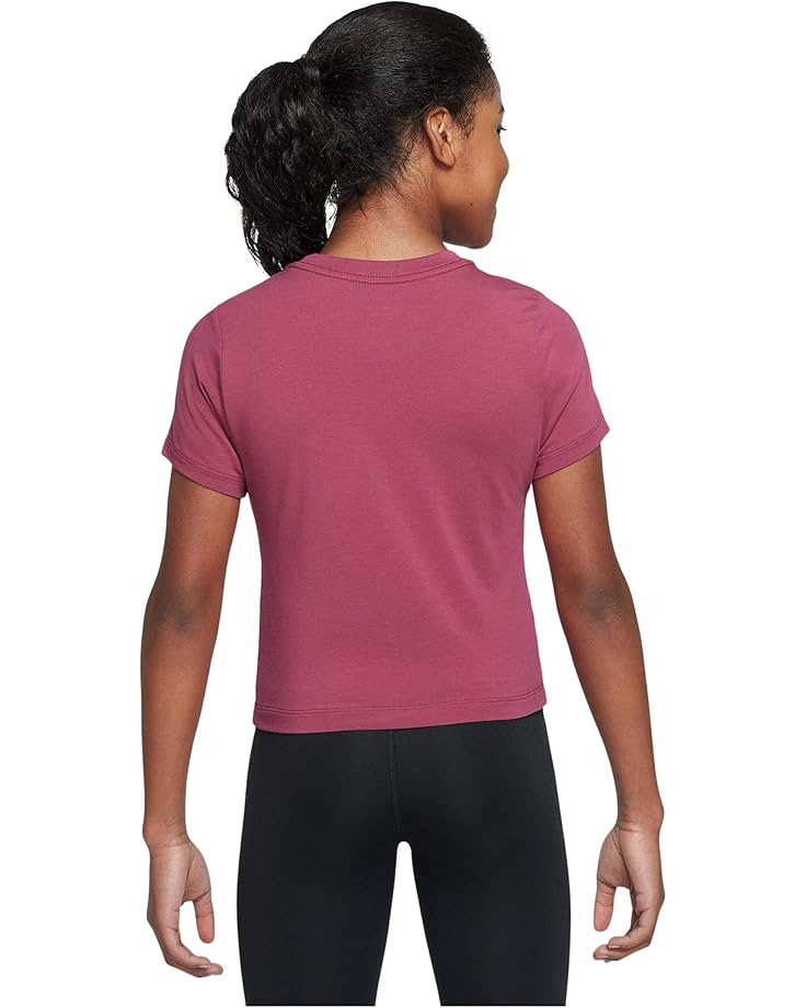 Футболка Nike Kids Sportswear Cropped T-shirt, цвет Sweet Beet — фото 2