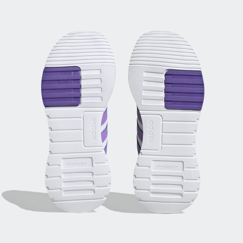 Кроссовки для бега adidas Racer TR21 для детей и подростков, белый/фиолетовый/мятный — фото 3