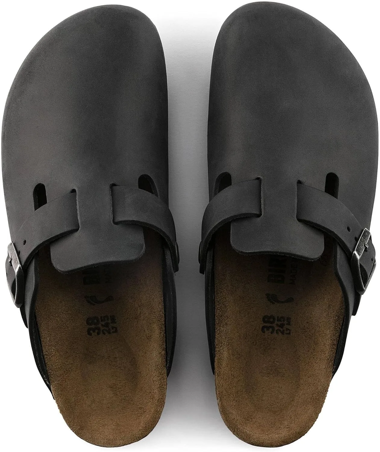 Сандалии Birkenstock Boston Birko-Flor, унисекс, для взрослых, черный — фото 2