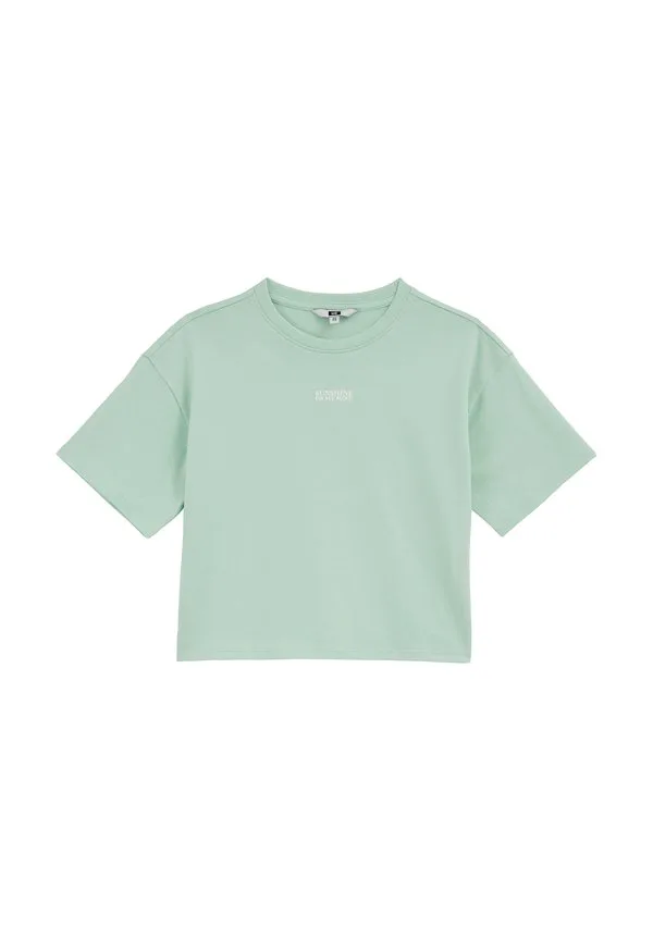 Футболка с принтом We Fashion, Mint Green — фото 4