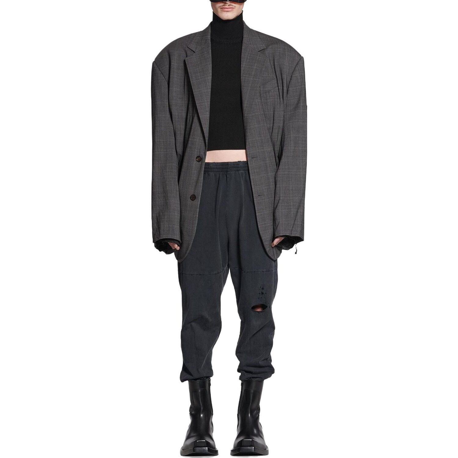 Брюки Balenciaga 3B Sports Icon мужские, черный — фото 3