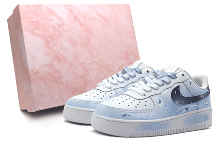 

Кроссовки Nike Air Force 1 Skateboard Shoes Men Low-Top Blue/White
