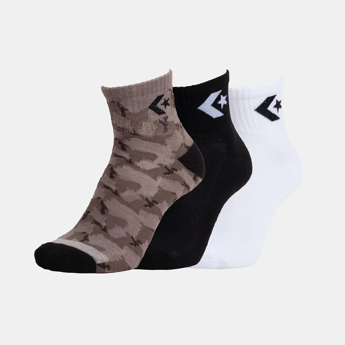 

Набор из 3 пар коротких носков Camo Qrt Half Cushion Converse, многоцветный