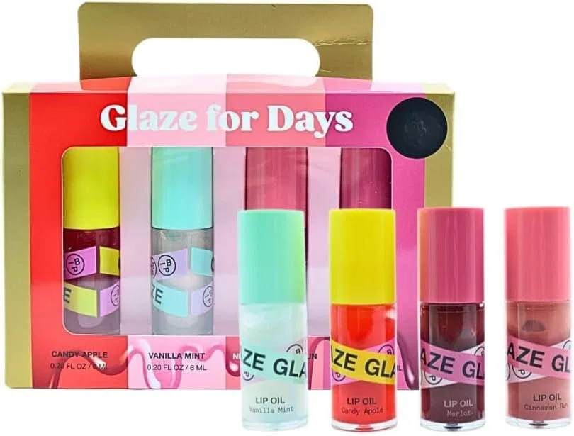 Набор липких масел для губ Innbeauty Project Glaze For Days, 4 шт., коричневый