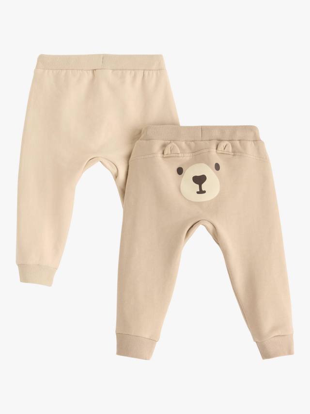 

Детские джоггеры с медвежонком Lindex, Pack of 2, Beige