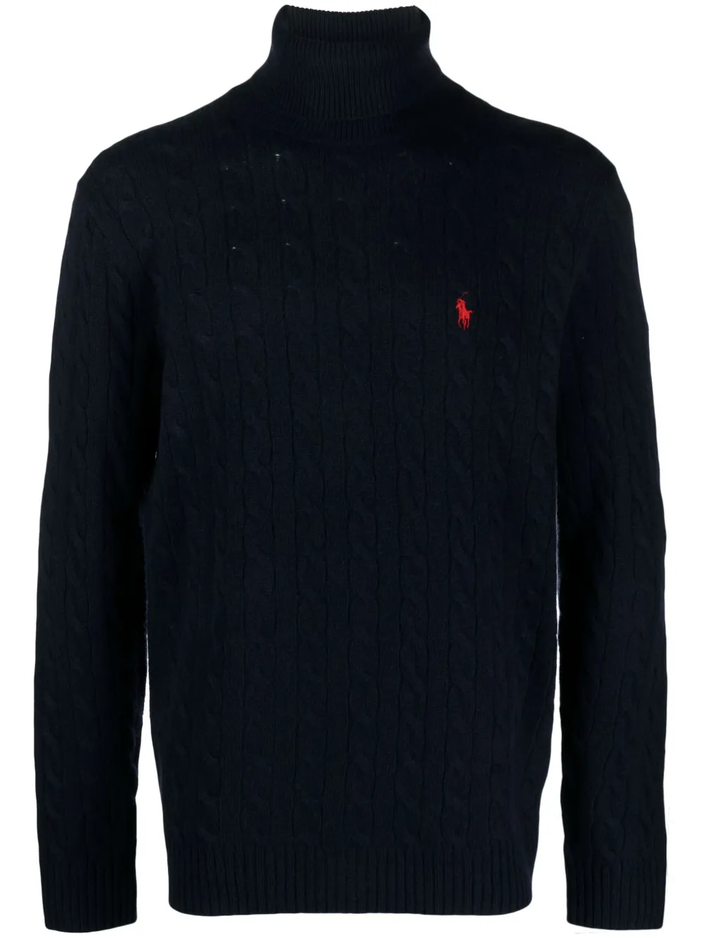 

Джемпер фактурной вязки из смесовой шерсти POLO RALPH LAUREN, синий