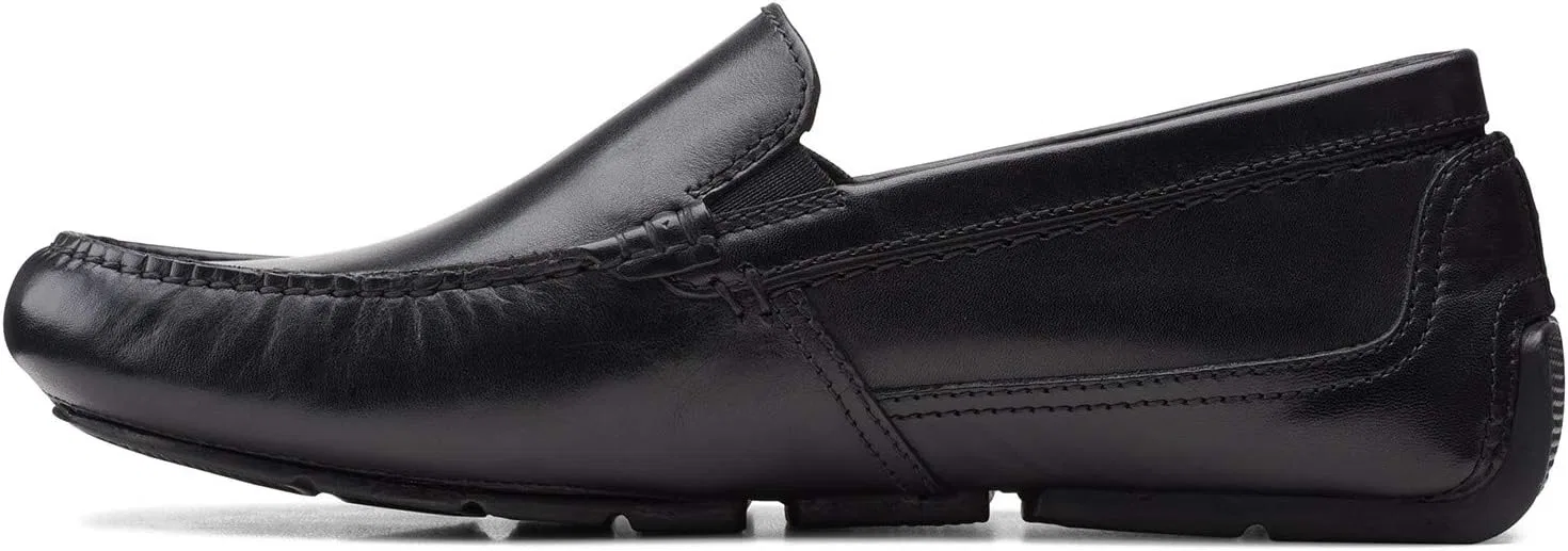 Лоферы мужские Clarks, Black Leather — фото 4