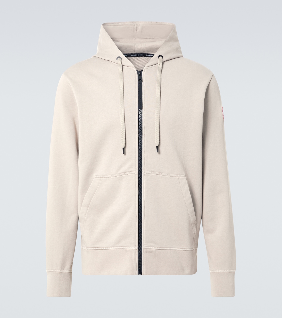 

Толстовка с капюшоном на молнии Huron из хлопка Canada Goose, Limestone