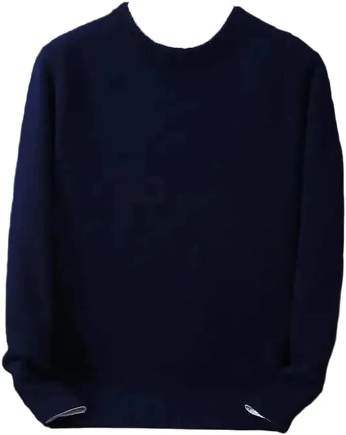 

Мужской свитер из шерсти и кашемира с круглым вырезом