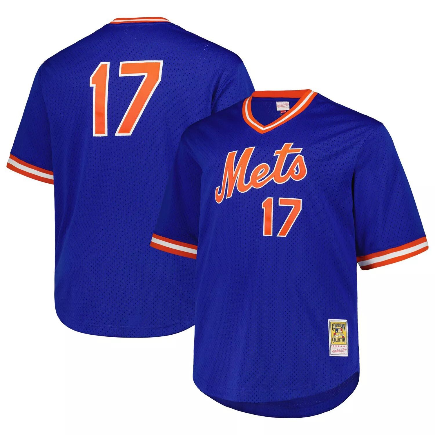 

Мужской сетчатый пуловер Mitchell & Ness Keith Hernandez Royal New York Mets 1986 Cooperstown Collection Jersey