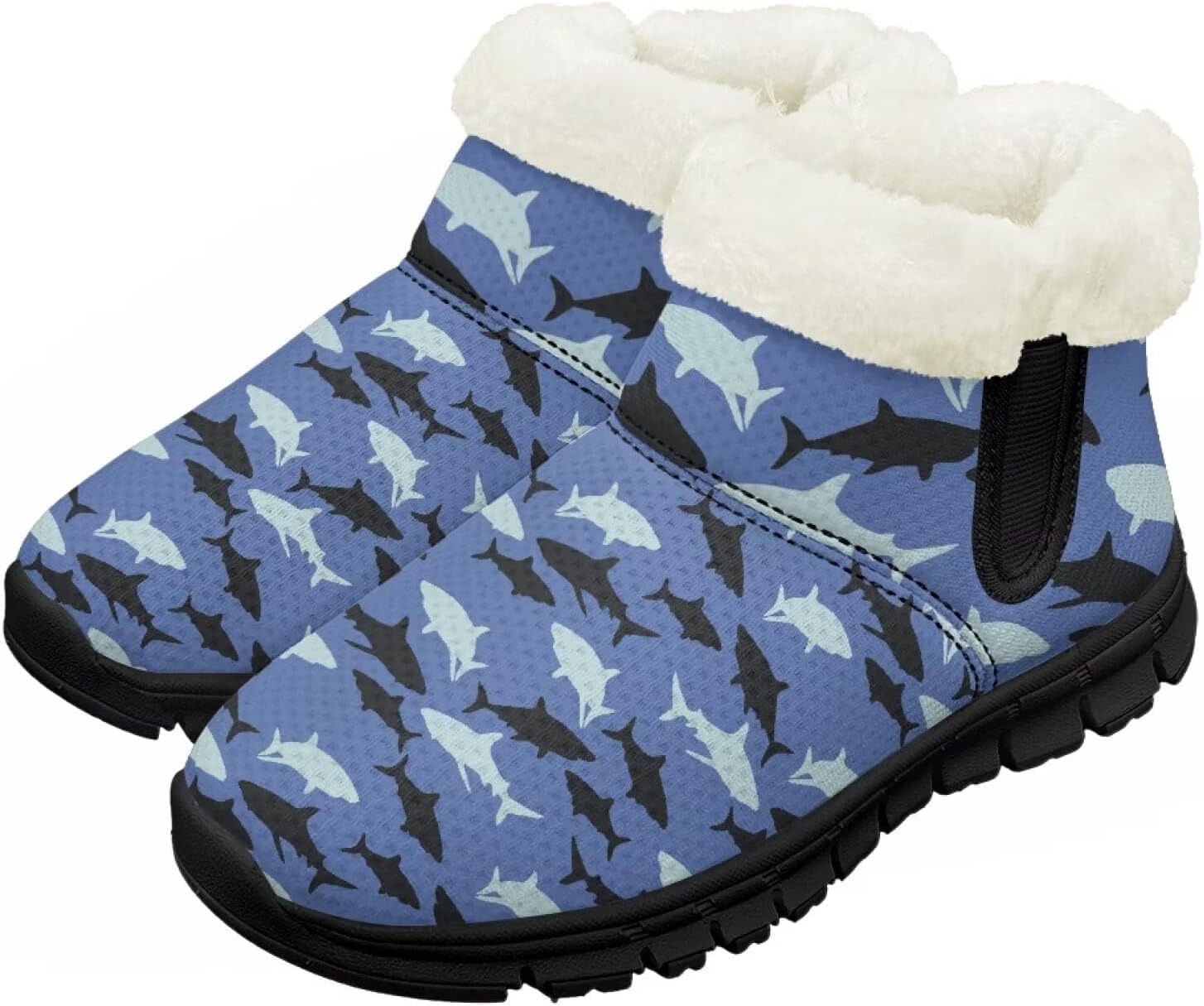 

Зимние сапоги Chririnla для девочек, детские сапожки для малышей и мальчиков, теплые обувь с меховой подкладкой, нескользящие модные короткие ботинки, синий