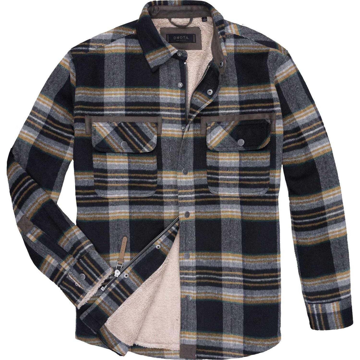 

Мужская фланелевая куртка Burke Dakota Grizzly, Shadow Black