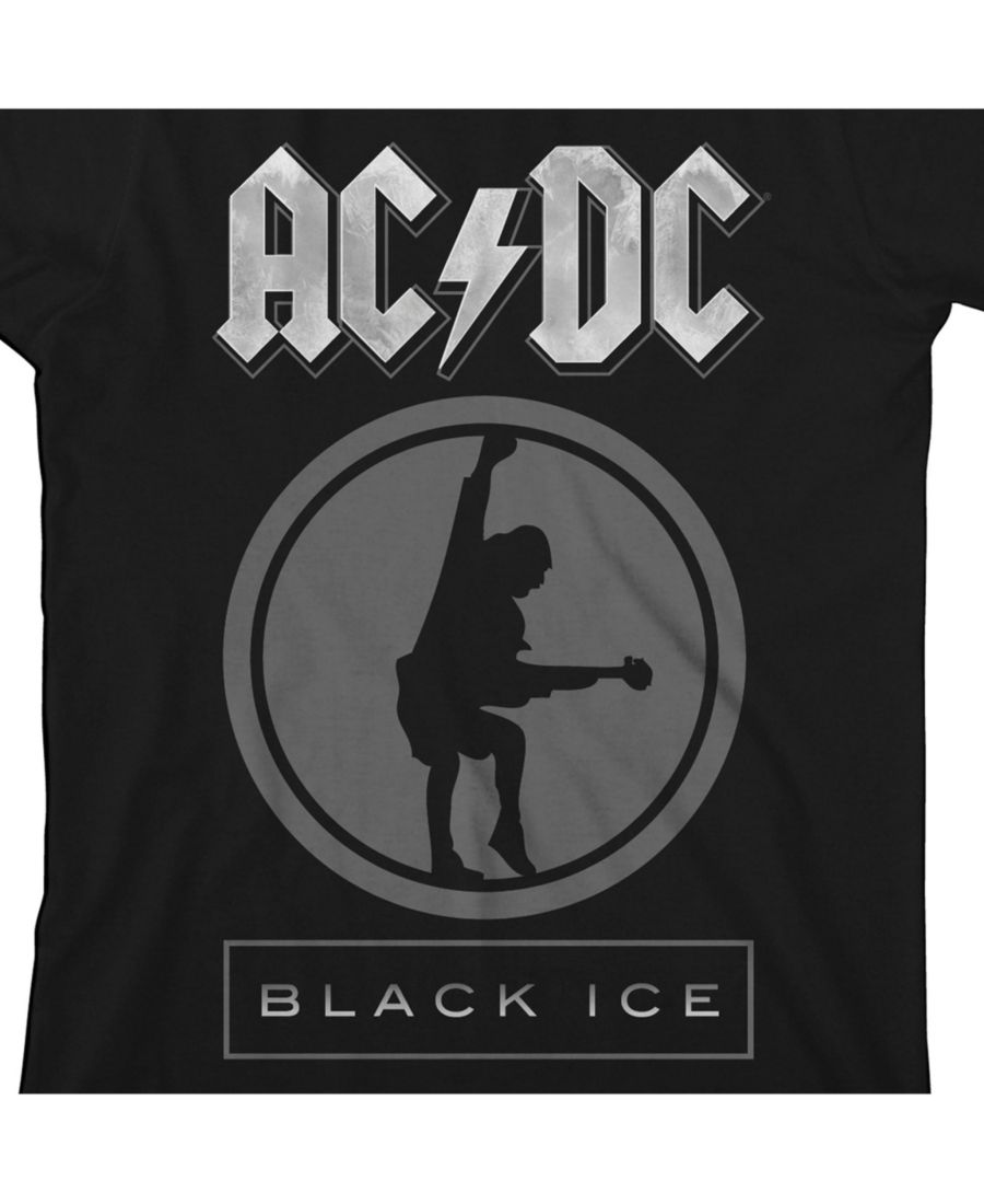 Детская футболка ACDC Black Ice с круглым вырезом и коротким рукавом, размер S AC/DC, Black — фото 3
