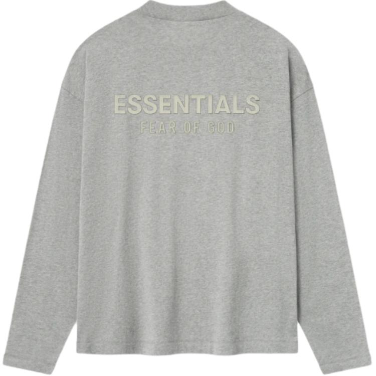 Лонгслив Fear of God Essentials Classic, светло-серый — фото 2