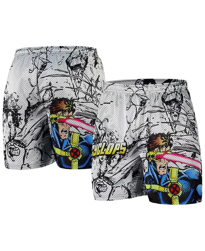 

Мужские белые шорты X-Men Cyclops Retro Chalk Line