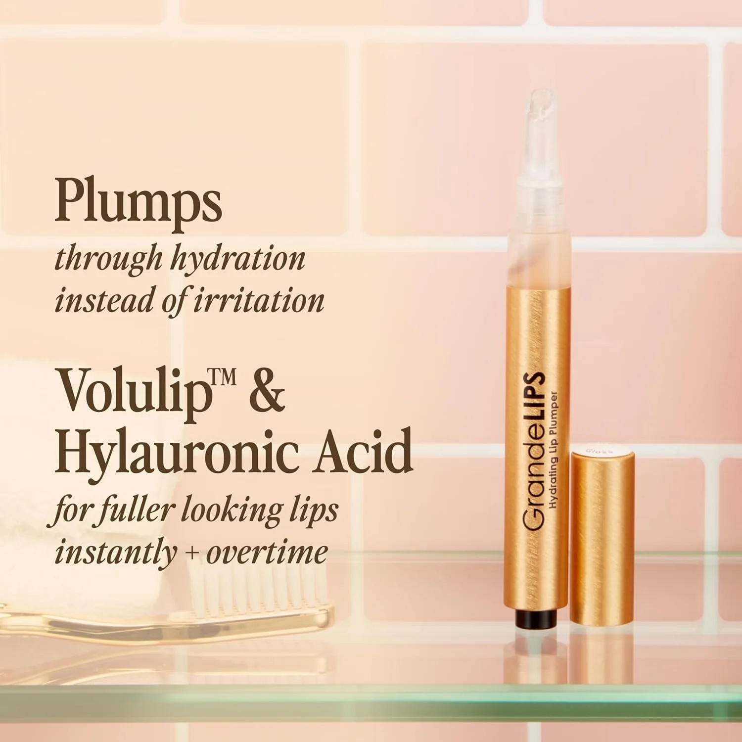 Увлажняющий бальзам для губ GrandeLIPS от Grande Cosmetics - для более полных и увлажненных губ., Spicy Mauve — фото 4