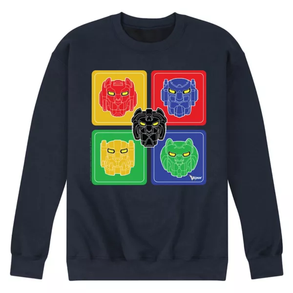 

Мужская флисовая толстовка Voltron Heads Licensed Character, синий