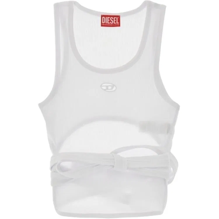 Топ на завязках с вырезами DIESEL, White