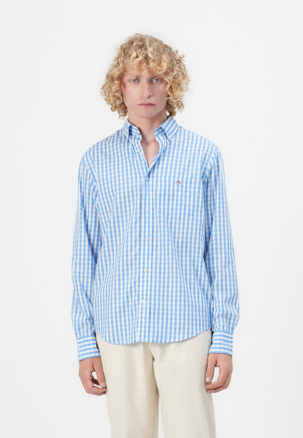 

Рубашка CLASSIC GINGHAM SHIRT GANT, синий