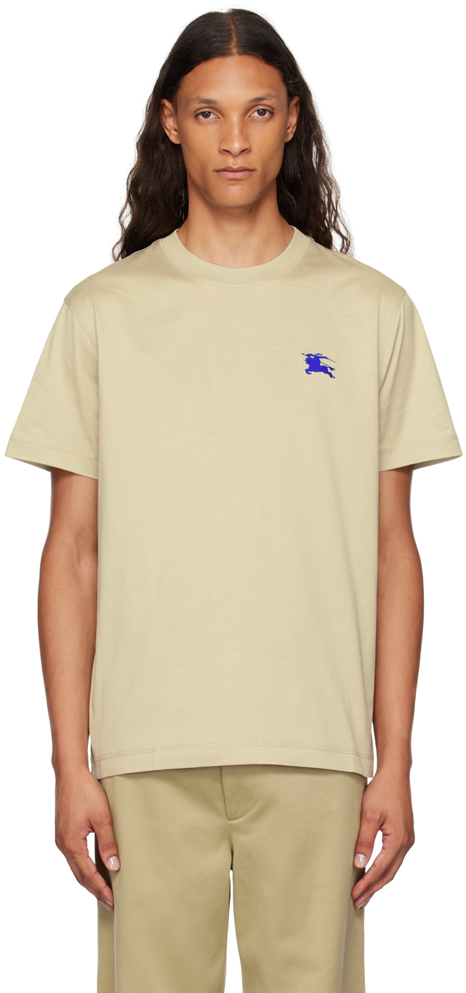 

Бежевая футболка из органического хлопка Burberry