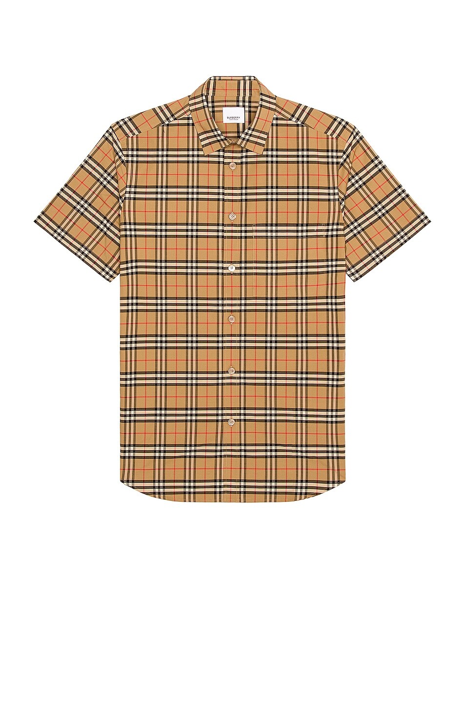 

Рубашка Burberry Simpson Casual, цвет Archive Beige