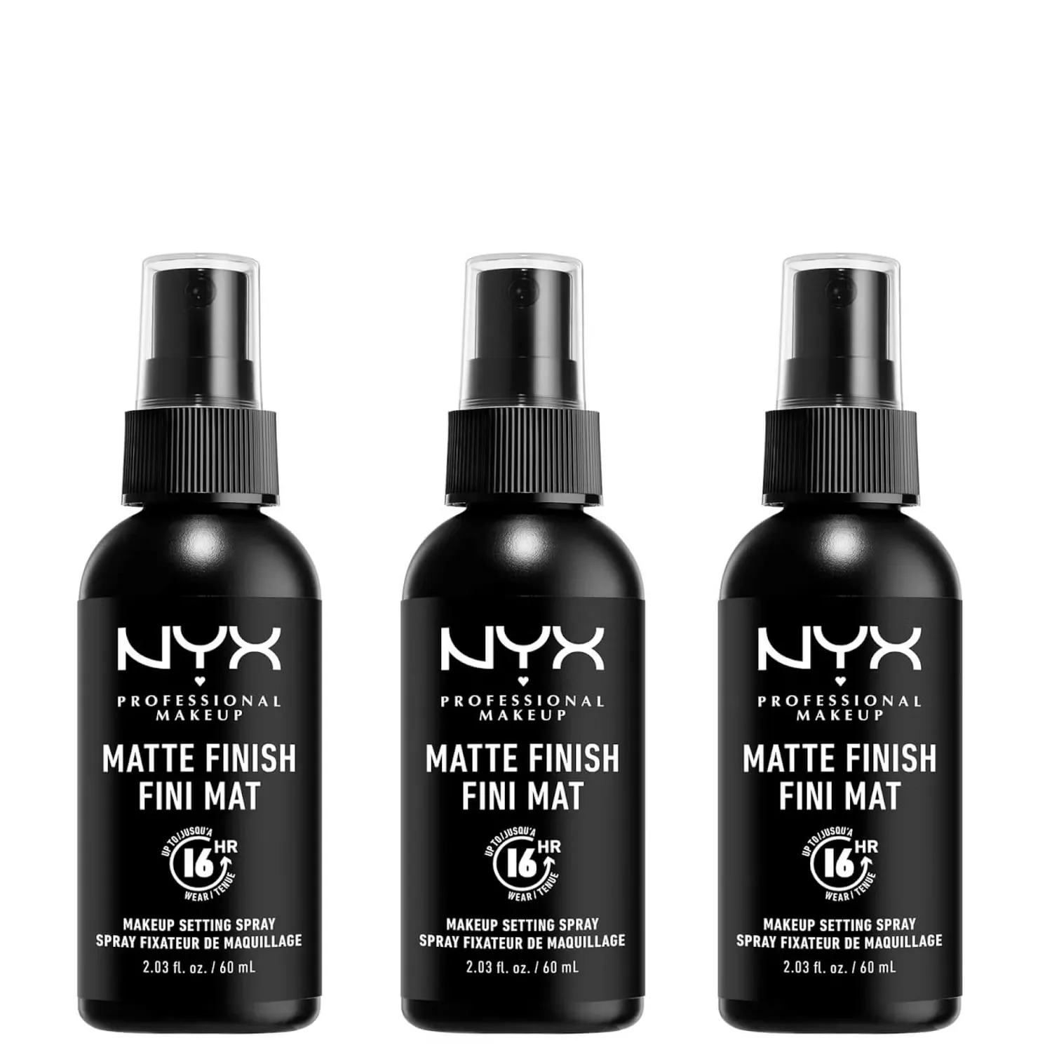

Матирующий спрей для фиксации макияжа, 3 шт. Nyx Professional Makeup