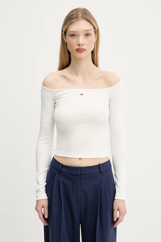 

Лонгслив Tommy Jeans, бежевый