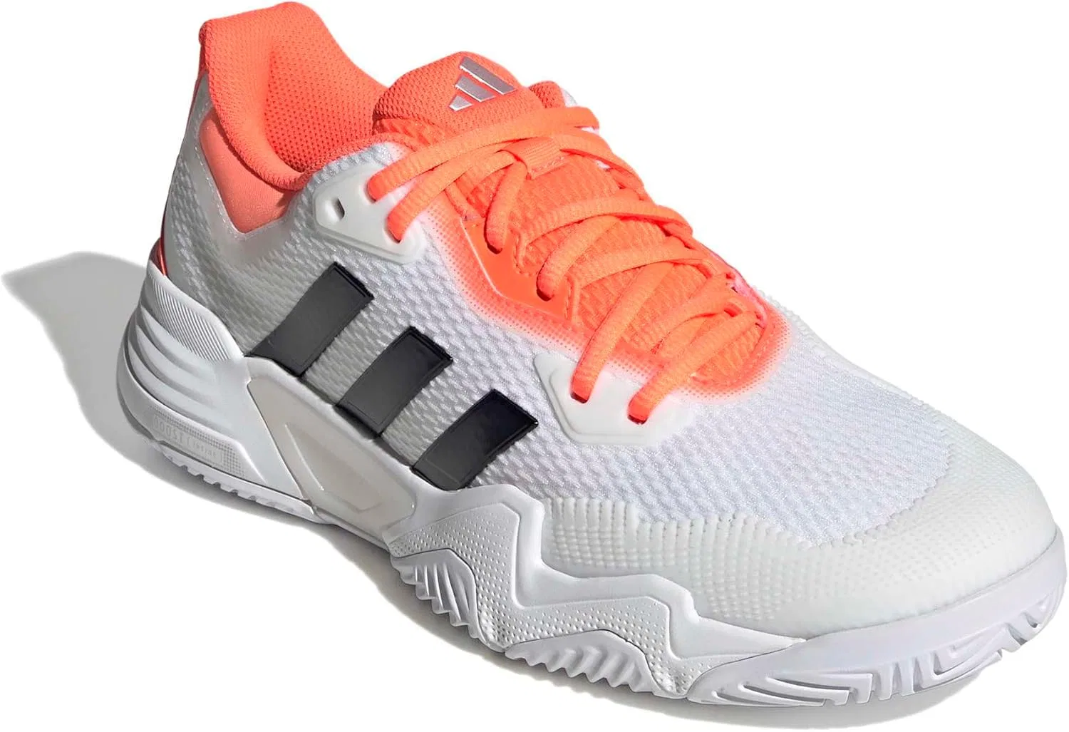 Кроссовки теннисные Adidas Solematch Control 2, White/Black/Lucid Orange — фото 4