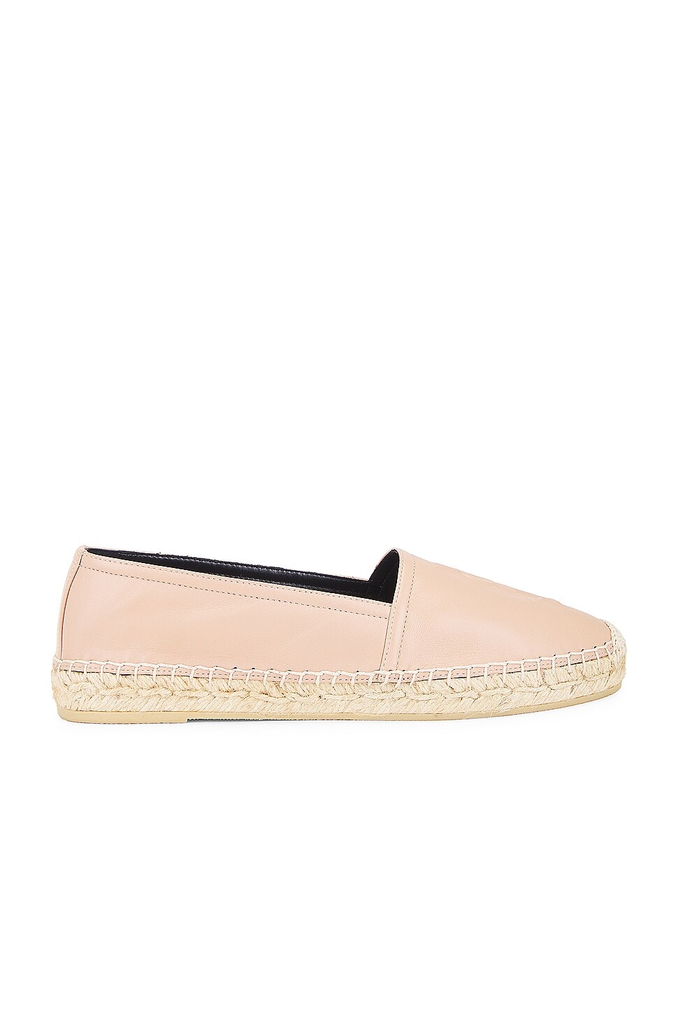 Эспадрильи на плоской подошве с монограммой Saint Laurent, цвет Beige Rose