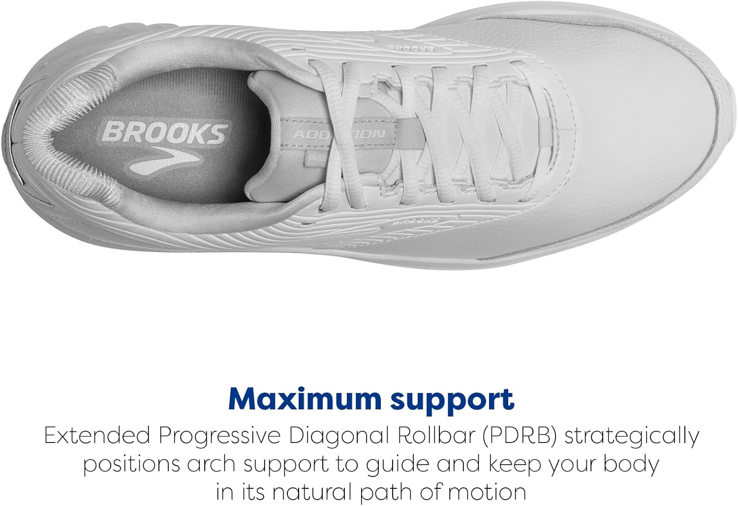 Мужские кроссовки для ходьбы Brooks Addiction Walker 2, белый — фото 4